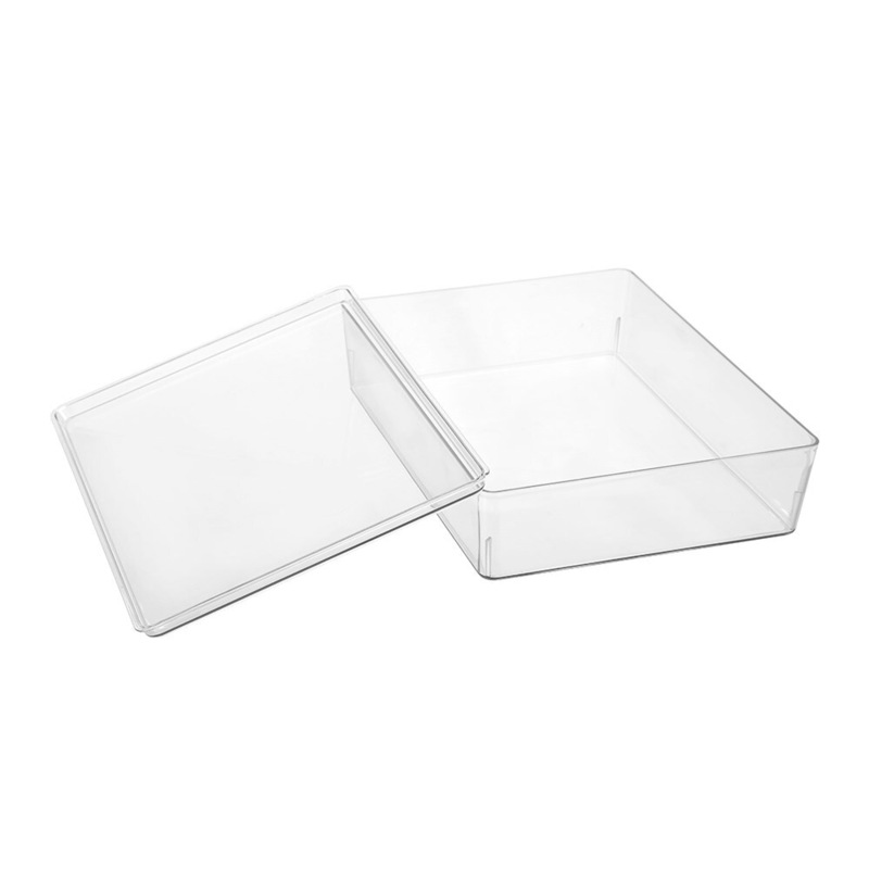 Buy 12 x CLEAR STORAGE BINS w/ LIDS 7LT Kitchen Pantry Fridge Home