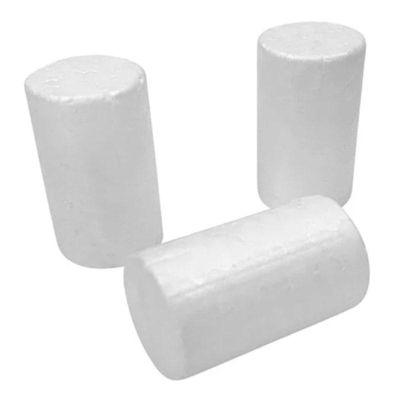 Buy 12 x CRAFT FOAM CYLINDERS 14cm White Foam Brick DIY Arts Crafts
