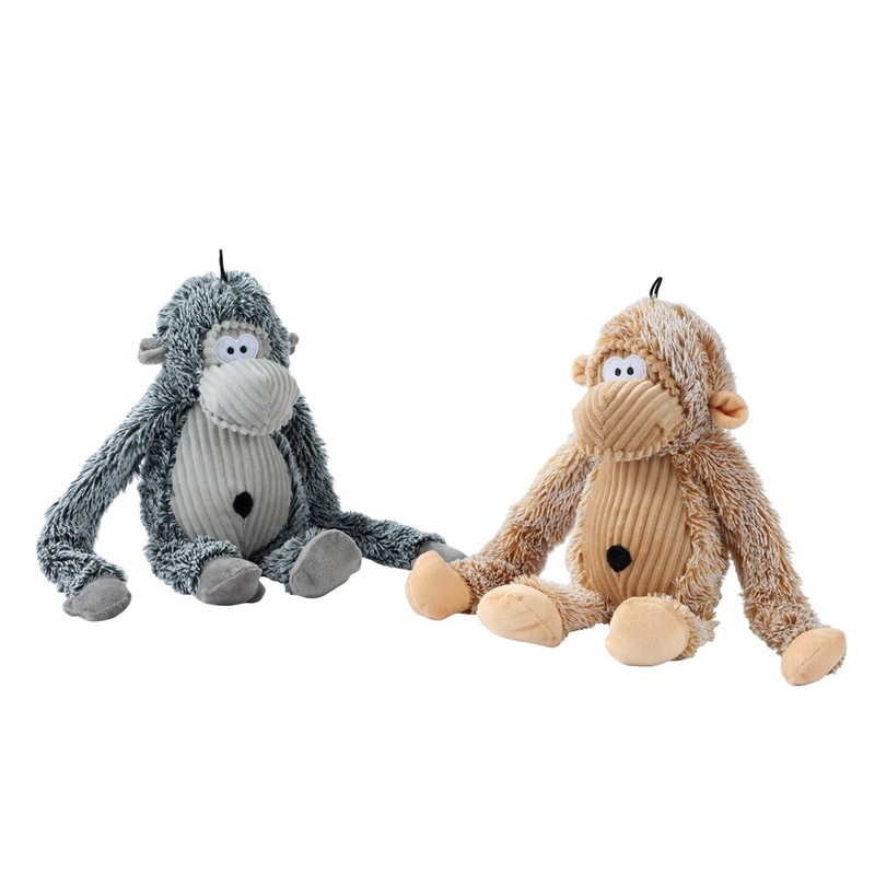 Buy 12 x DANGLY SQUEAKY GORILLA DOGS PLUSH CHEW TOYS 35cm Puppy