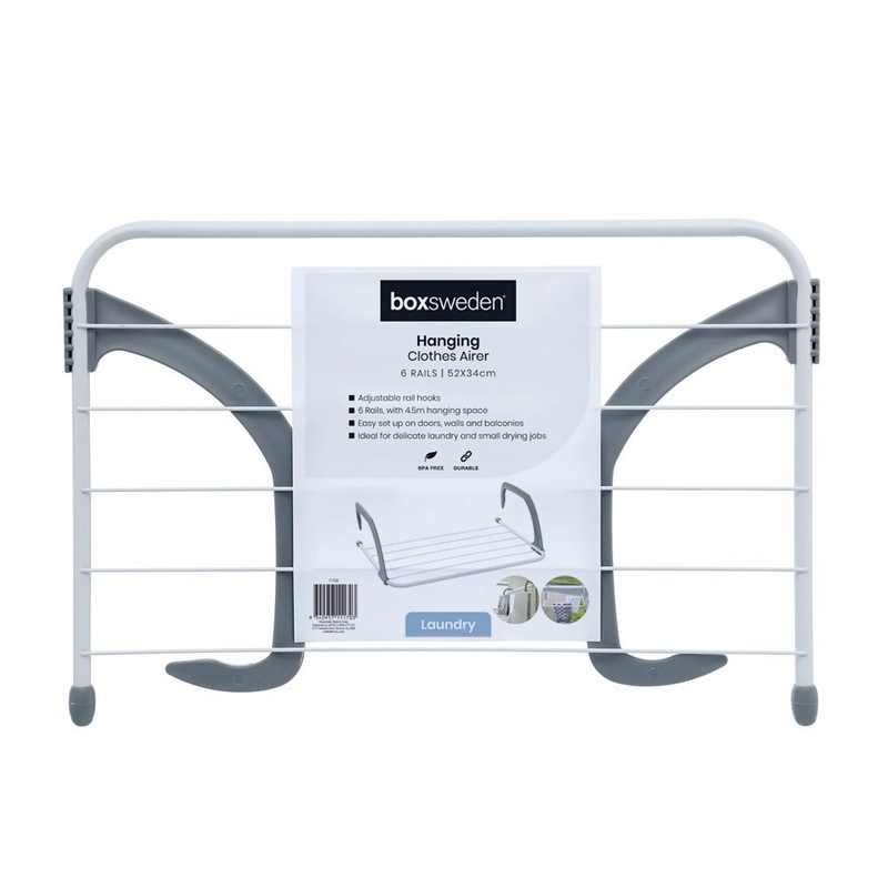 Buy 12 x HANGING CLOTHES AIRERS 52x34CM 6 Rails Laundry Drying Racks