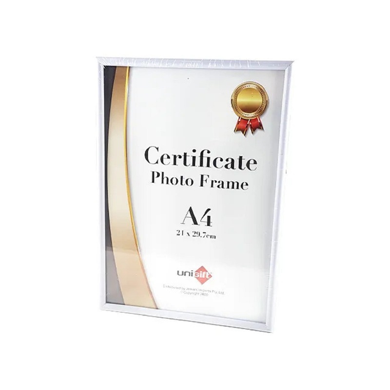 Buy 12 x WHITE A4 DOCUMENT FRAMES Award Certificate Frame Business