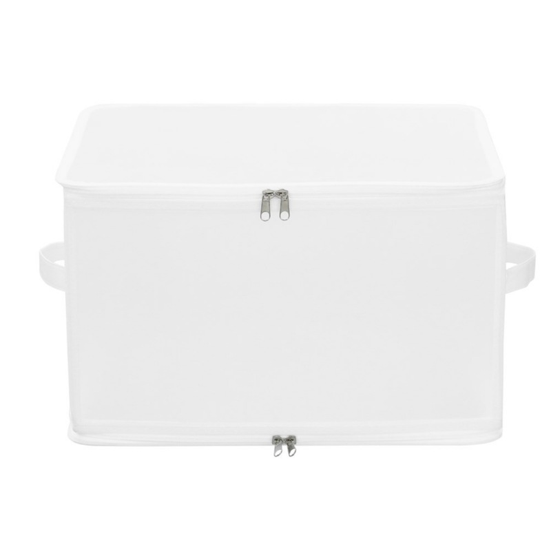 Buy 12 x WHITE FOLDAWAY FABRIC STORAGE BOXES 30L Clothes Container