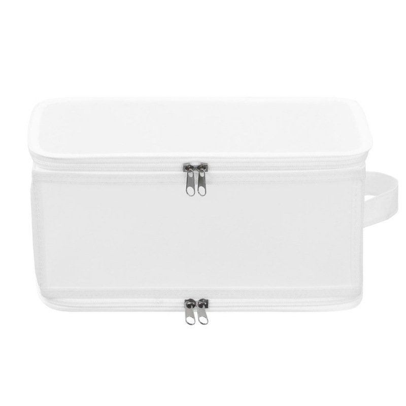 Buy 12 x WHITE FOLDAWAY FABRIC STORAGE BOXES 6.7L Clothes Container