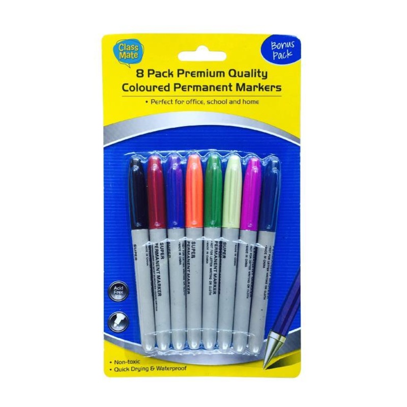 Buy 192 x COLOUR PERMANENT MARKERS Bullet Tip Craft Pen Marker Texta