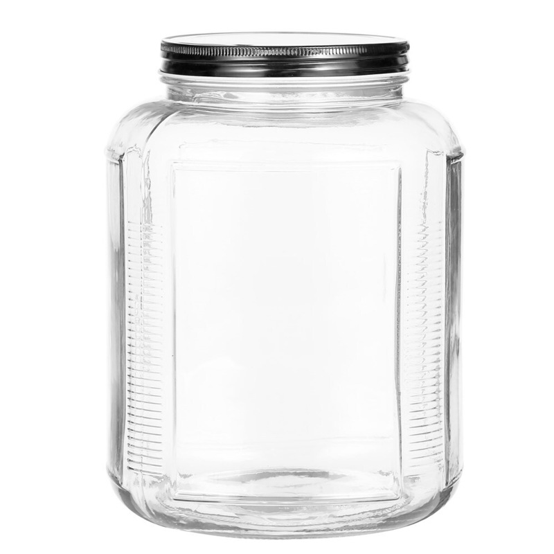 Buy 2 x GLASS FOOD STORAGE JARS 4500mL Kitchen Canister Food Container
