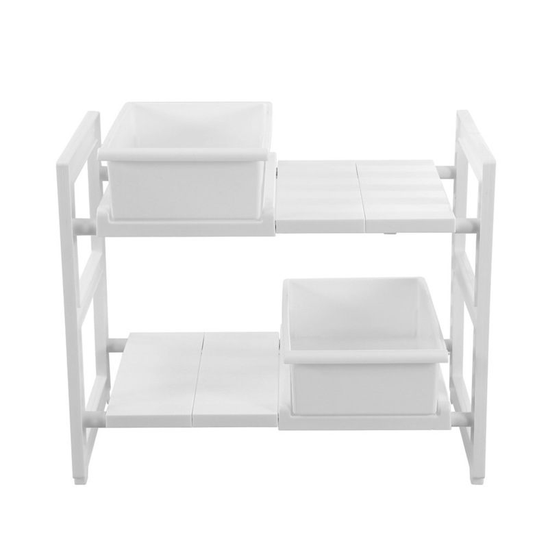 Buy 2 x INCUPBOARD EXTENDABLE 2 TIER SHELF & DRAWERS Home