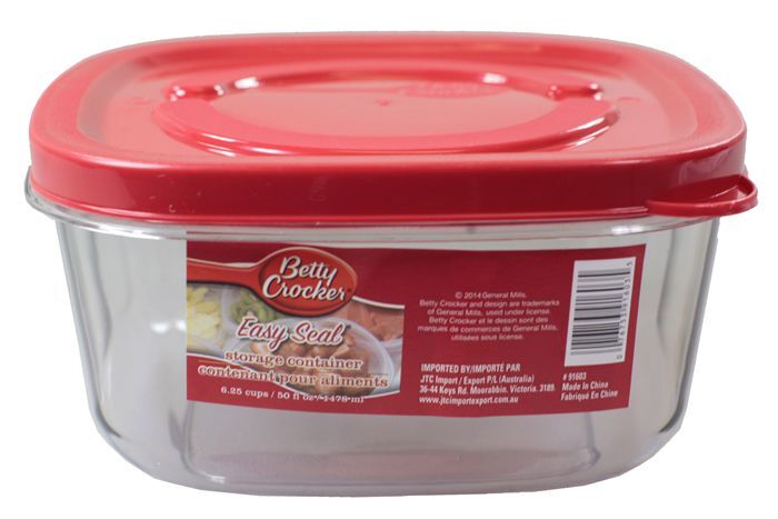 Buy 24 X BETTY CROCKER Plastic Food Storage Containers 1.5L - Meal Prep ...