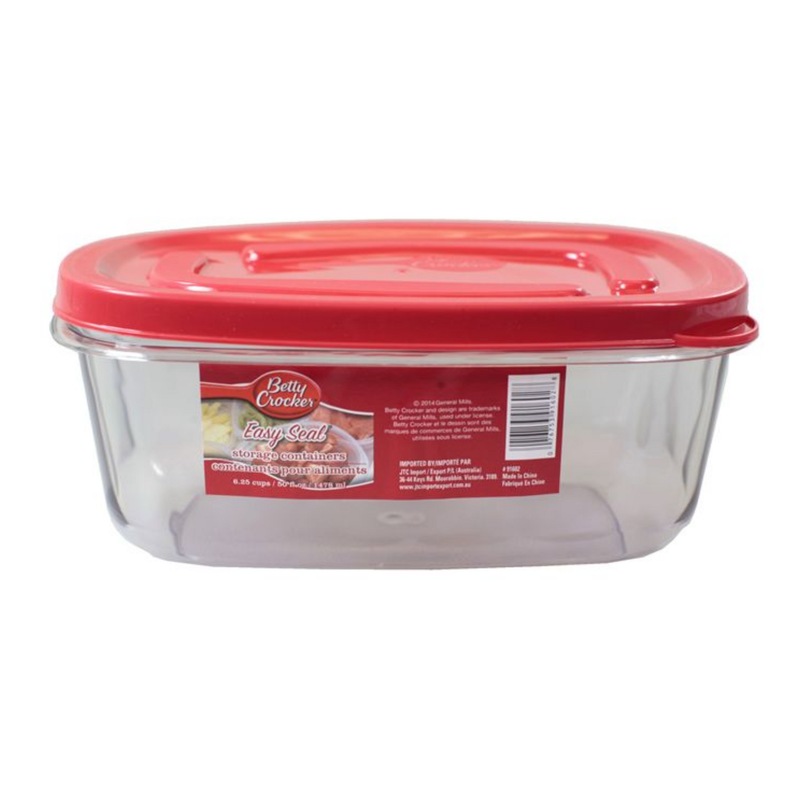 Buy 24 x BETTY CROCKER Plastic Food Storage Containers 1.5L Meal Prep