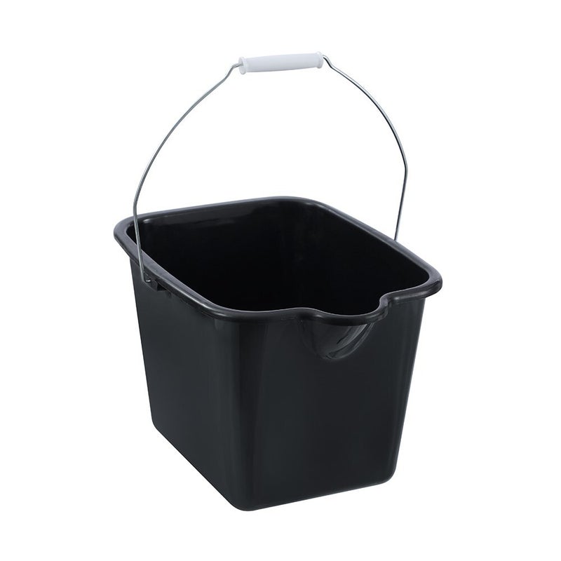 Buy 24 x ECO RECYCLED RECTANGLE BUCKETS w/ HANDLE 9LT Fishing Camping  Cleaning Space Saving Wash Basin Fishing Pail Indoor Outdoor - MyDeal