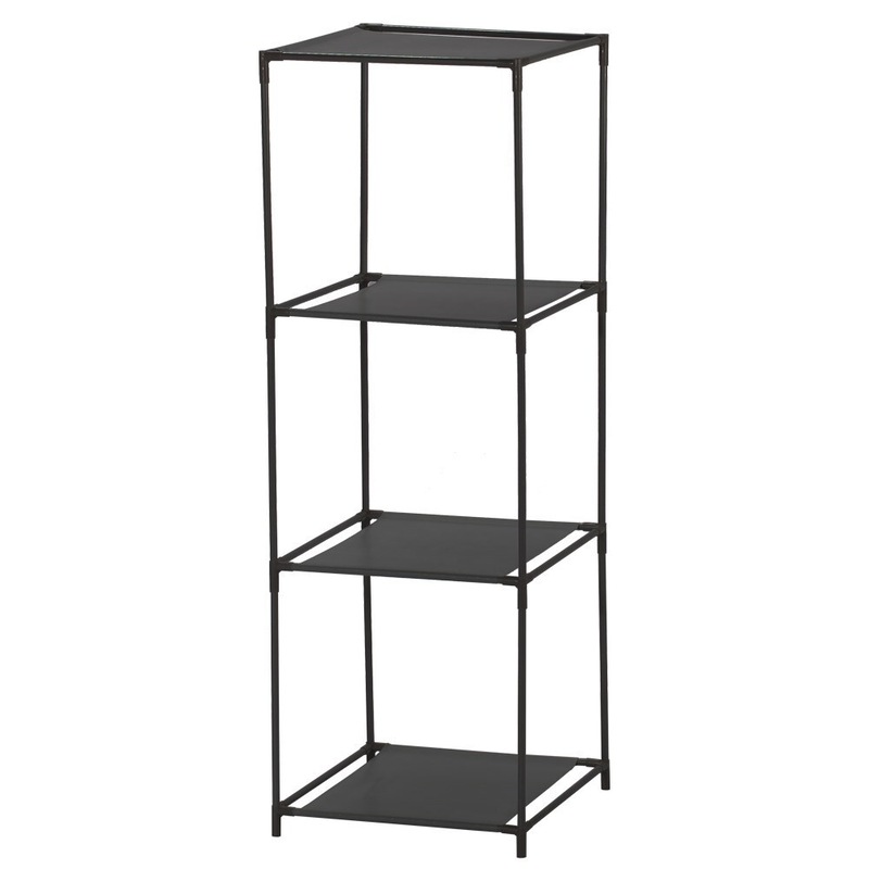 Buy 3 x 4 TIER STORAGE SHELF ORGANISER UNIT Wardrobe Closet Laundry