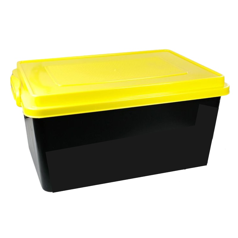 Buy 3 x HEAVY DUTY STORAGE TUB 72L - Crate Container Organisation Boxes ...