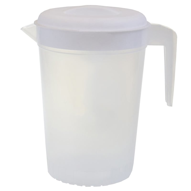 Buy 36 X Plastic Pitcher 2l Clear Water Jug With Lid Carafes Juice