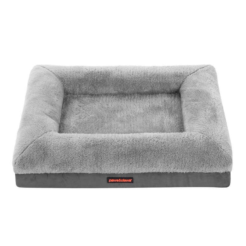 Buy 4 x PETS BEDS ORTHOPEDIC FOAM WALLED MEDIUM GREY Suede Pressure
