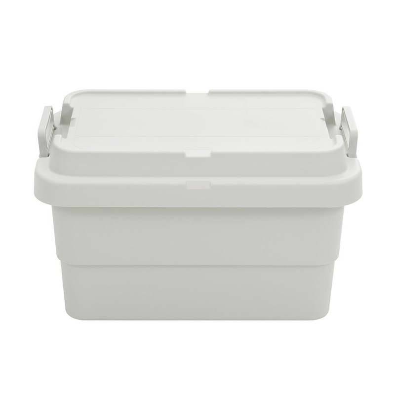 Buy 5 X Storage Boxes W Lid & Locking Handle 50lt Stackable Container 