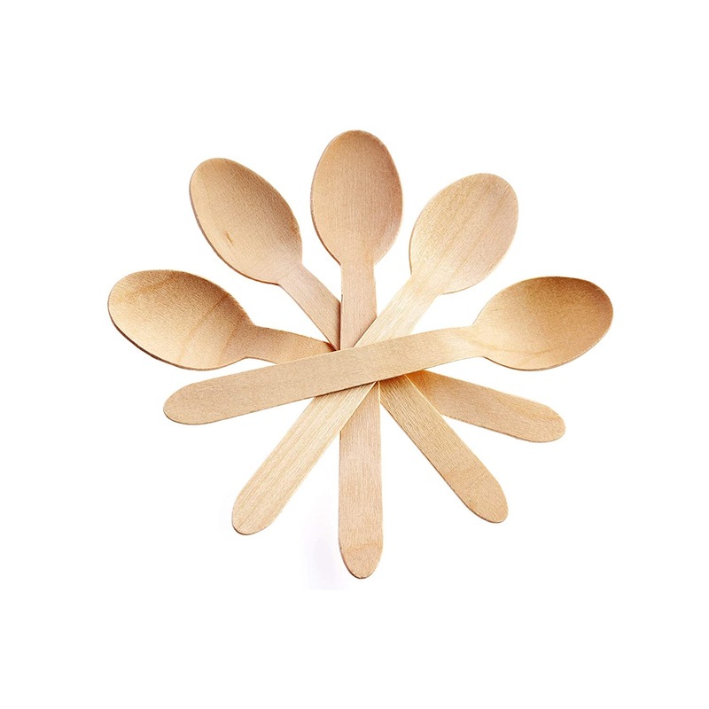 Buy 576 x WOODEN TEASPOONS Biodegradable Compostable Disposable Eco