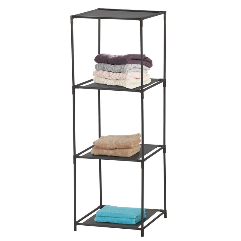 Buy 6 x 4 TIER STORAGE SHELF ORGANISER UNIT Wardrobe Closet Laundry