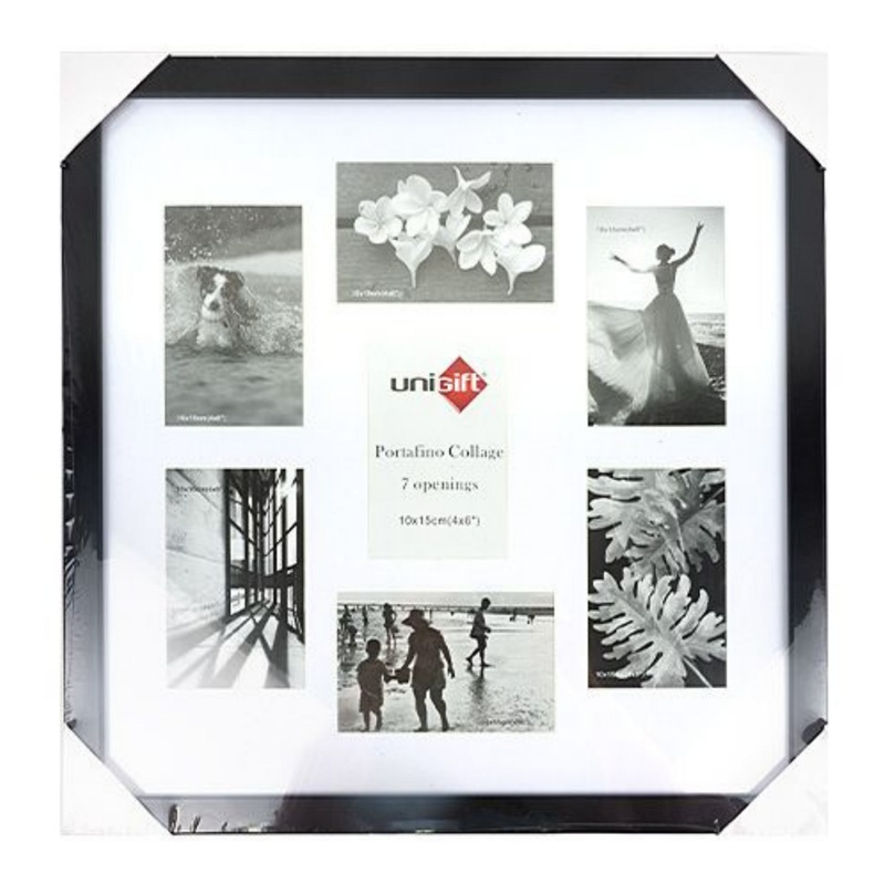 Buy 6 x BLACK COLLAGE PICTURE FRAME 4 Openings Family Multi Photo