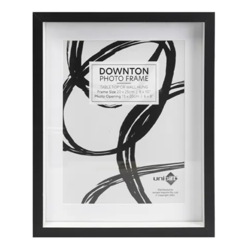 Buy 6 x BLACK PICTURE FRAME SET 20x25cm Photo Display Frames Wall