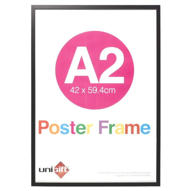 Buy 6 x BLACK POSTER FRAME A2 42x59cm - Wall Mount Picture Frames for ...