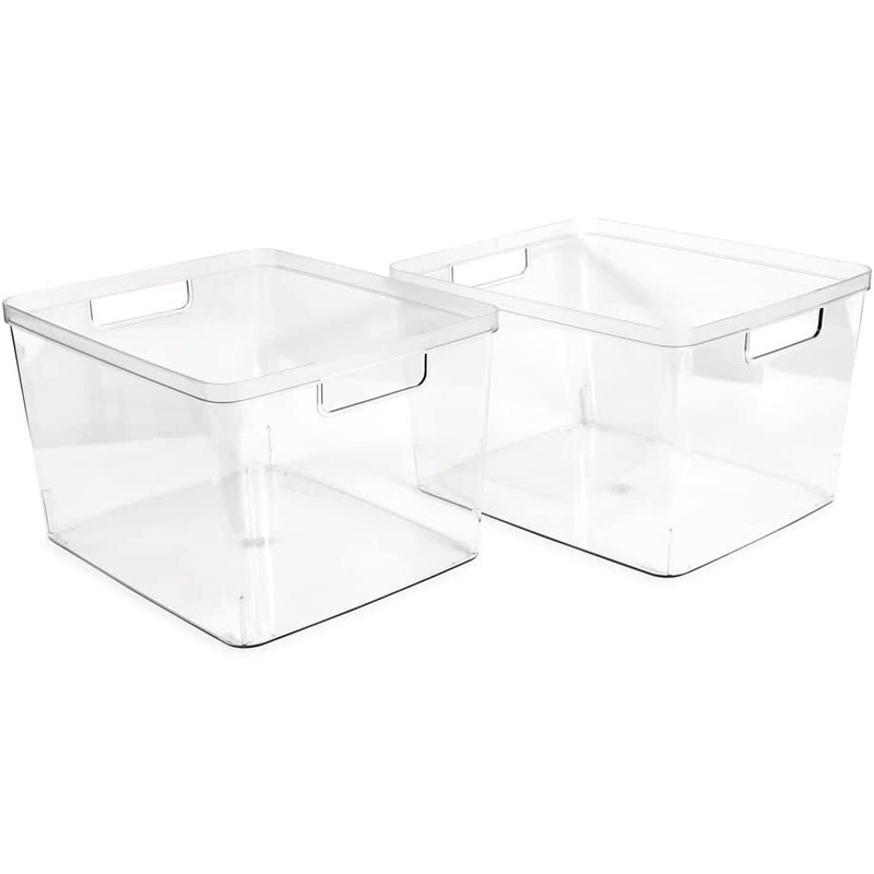 Buy 6 X CLEAR STORAGE CONTAINERS 20L Home Crafts Kitchen Pantry