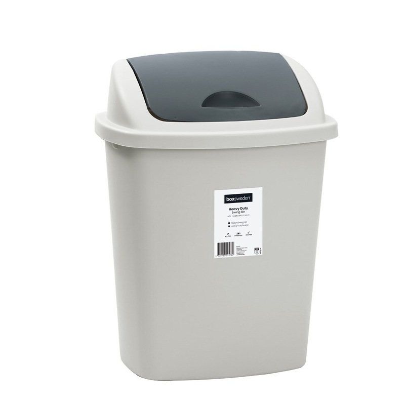 Buy 6 x COMMERCIAL SWING TOP WASTEBASKETS 20LT SMALL Plastic Rubbish
