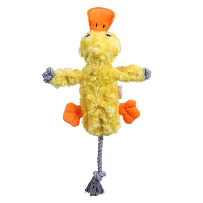 Buy 6 x DUCK PLUSH ROPE DOG TOYS Pet Premium Plush Material Play ...