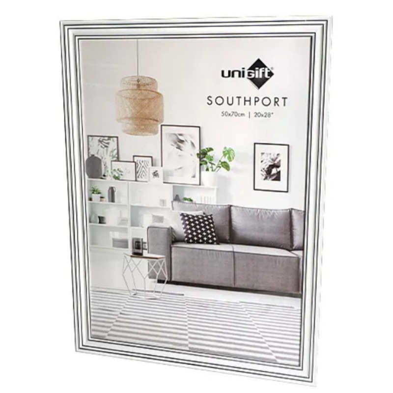 Buy 6 x FRENCH COUNTRY STYLE PICTURE FRAME 50x70cm Weathered White Wood Photo Frame with Glass