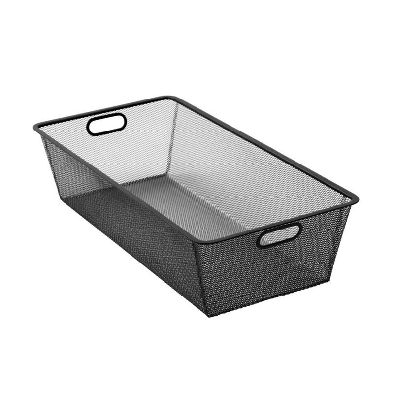 Buy 6 x LARGE WIRE MESH STORAGE BASKET 46x65x33cm Metal Baskets Trays Bins Organiser with