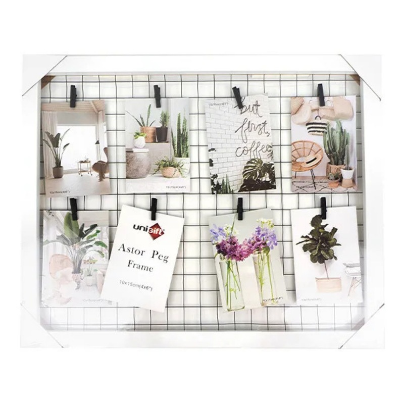 Buy 6 x WHITE PICTURE FRAME COLLAGE 45x56cm Hanging Photo Frames with 8