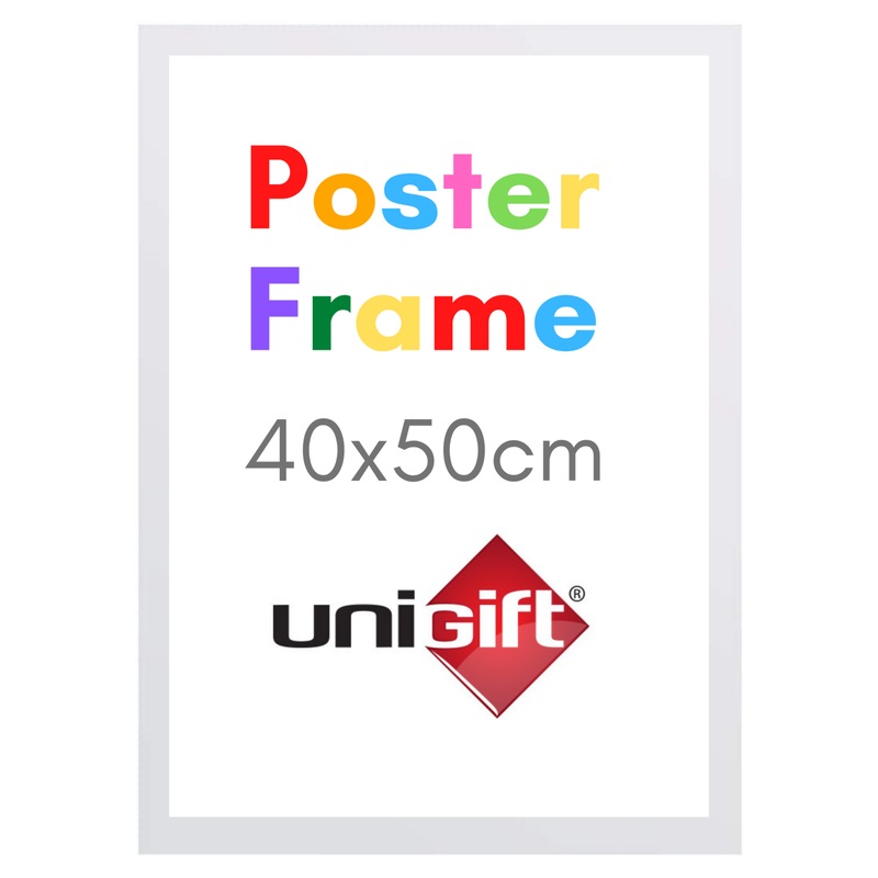 Buy 6 x WHITE POSTER FRAME 40x50cm Wall Mount Picture Frames for