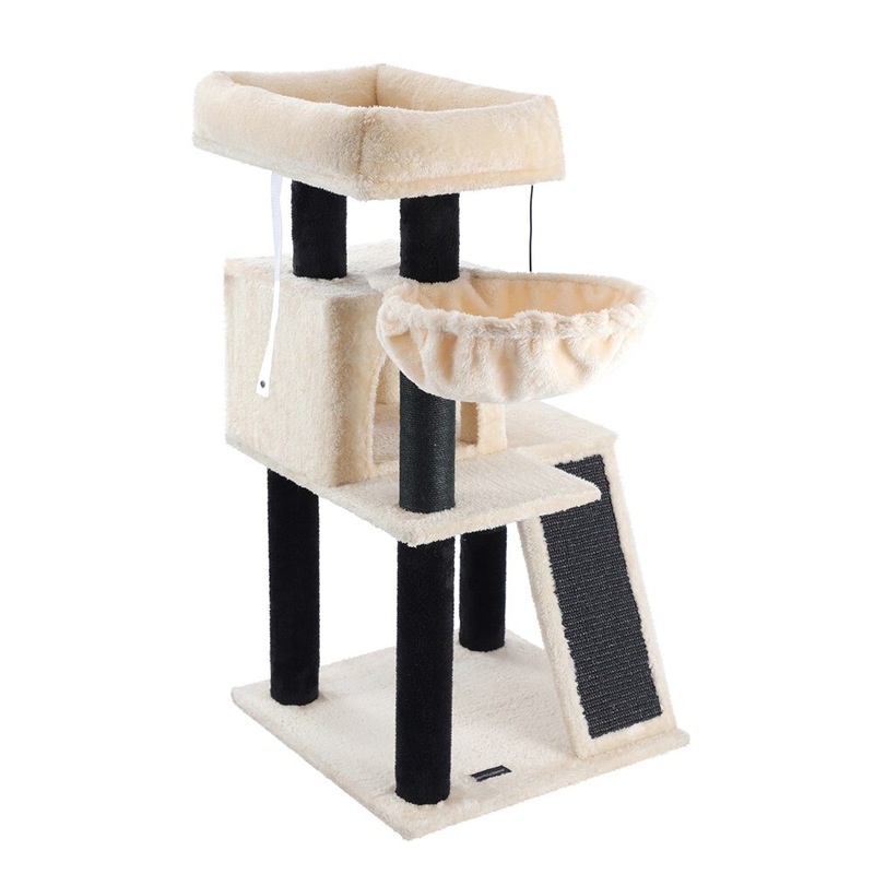 Buy CATS CONDO PLATFORM HIDEAWAY TOWER TREE BED Catnip Kittens Sisal Scratching Post Positive