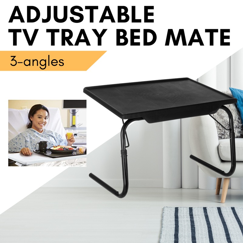 Buy FOLDABLE TV LAPTOP TRAY TABLE Adjustable Couch Bed Portable