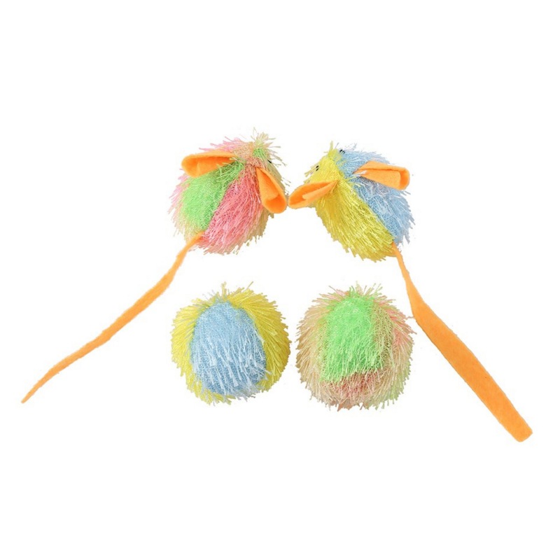 Buy 96 x Furry Cat Toy Plush Material with Catnip Cat Kitten Play