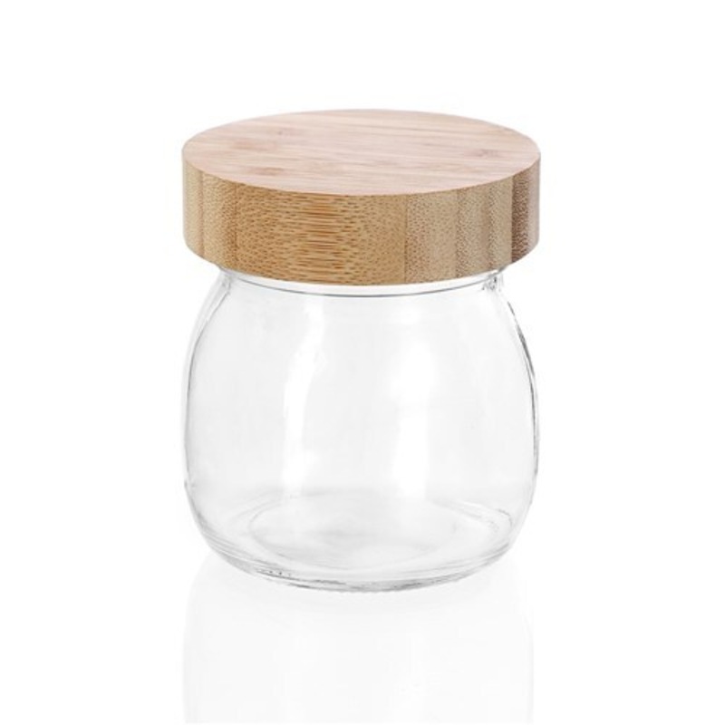 Buy 18 X Glass Jar W  Bamboo Lid 300ml Kitchen Spice Food Storage Jar 