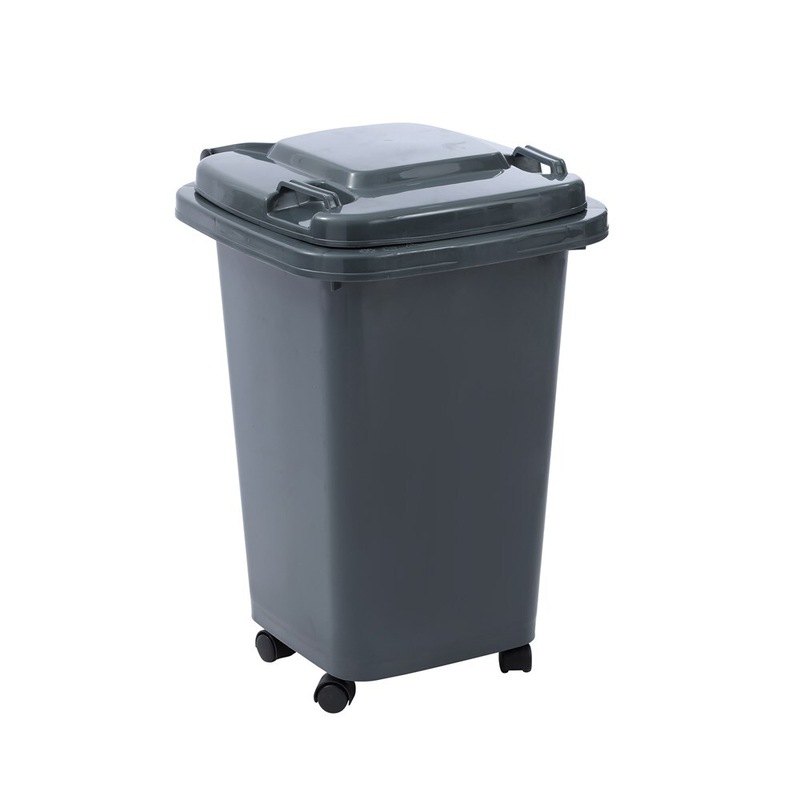 Buy GRAY WHEELIE BIN 32L Storage Bin Rubbish Bin Kids Toy Storage Tub ...