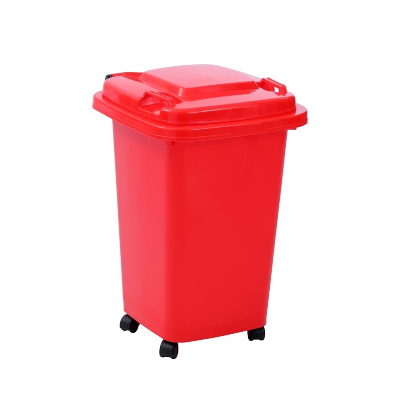 Buy RED WHEELIE BIN 32L Storage Bin Rubbish Bin Kids Toy Storage Tub ...