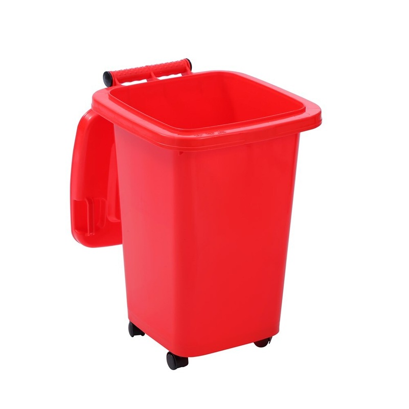 Buy RED WHEELIE BIN 60L Storage Bin Rubbish Bin Kids Toy Storage Tub ...