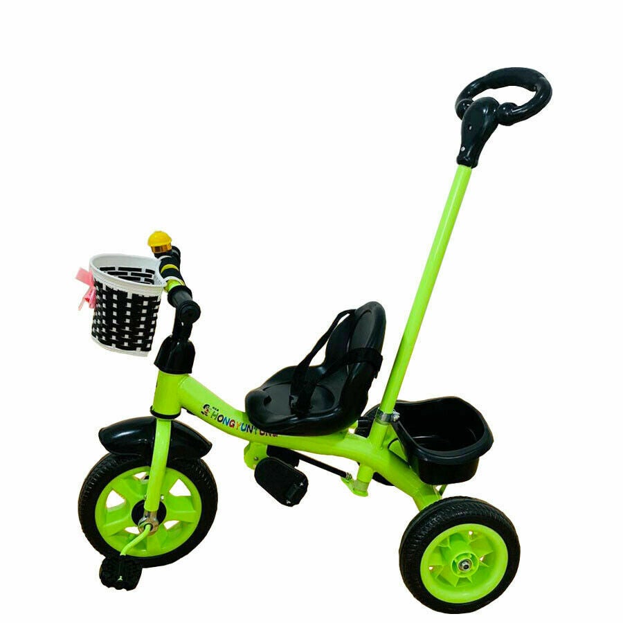 3 Wheel Bike Bicycle Tricycle Trike Basket Kids Children Toddler Toy