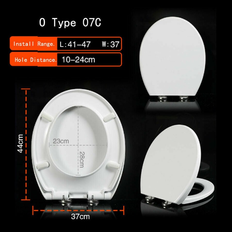 Buy V U O Type Rounded Square Shape Toilet Seat and Cover Board White ...