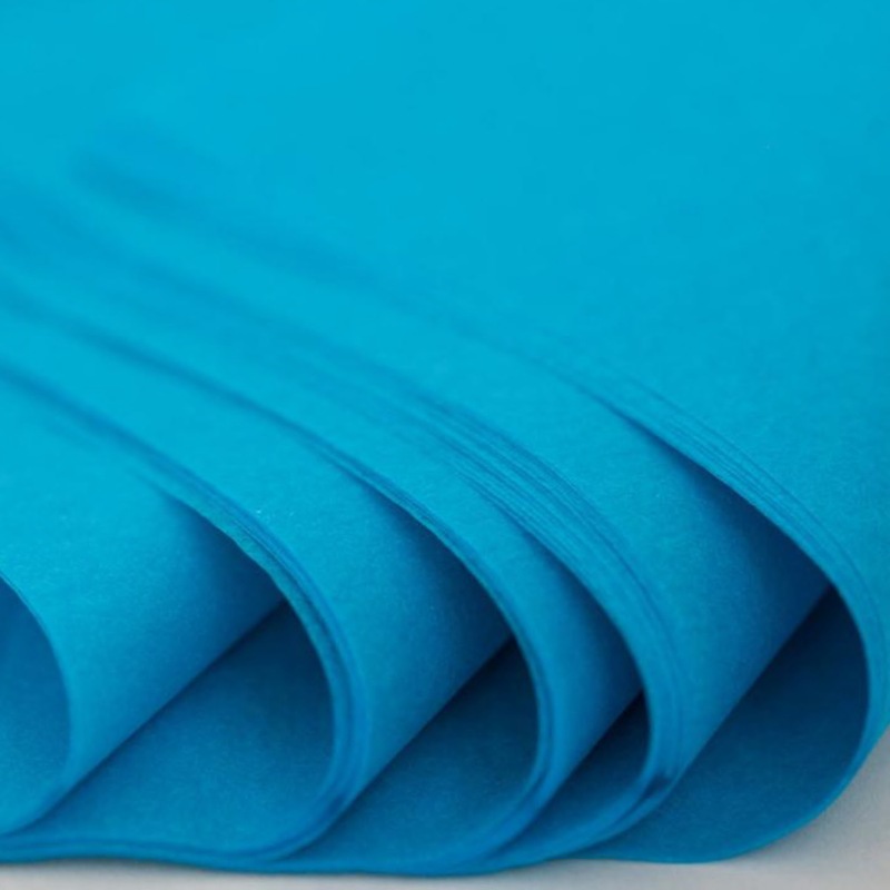 Buy 500 Sheets Acid Free Tissue Paper 500x750mm 17gsm Turquoise Blue