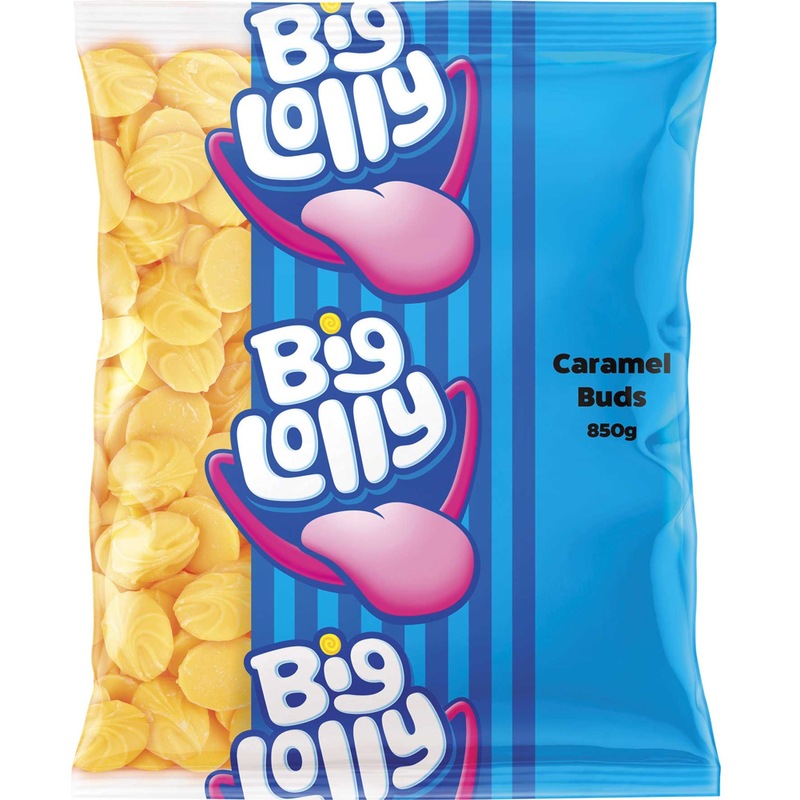 Buy BIG LOLLY BUDS CARAMEL 850G - MyDeal