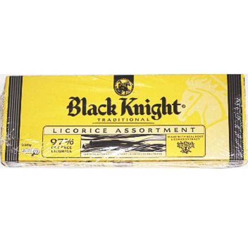 Buy Black Knight Liquorice Assortment 250g MyDeal