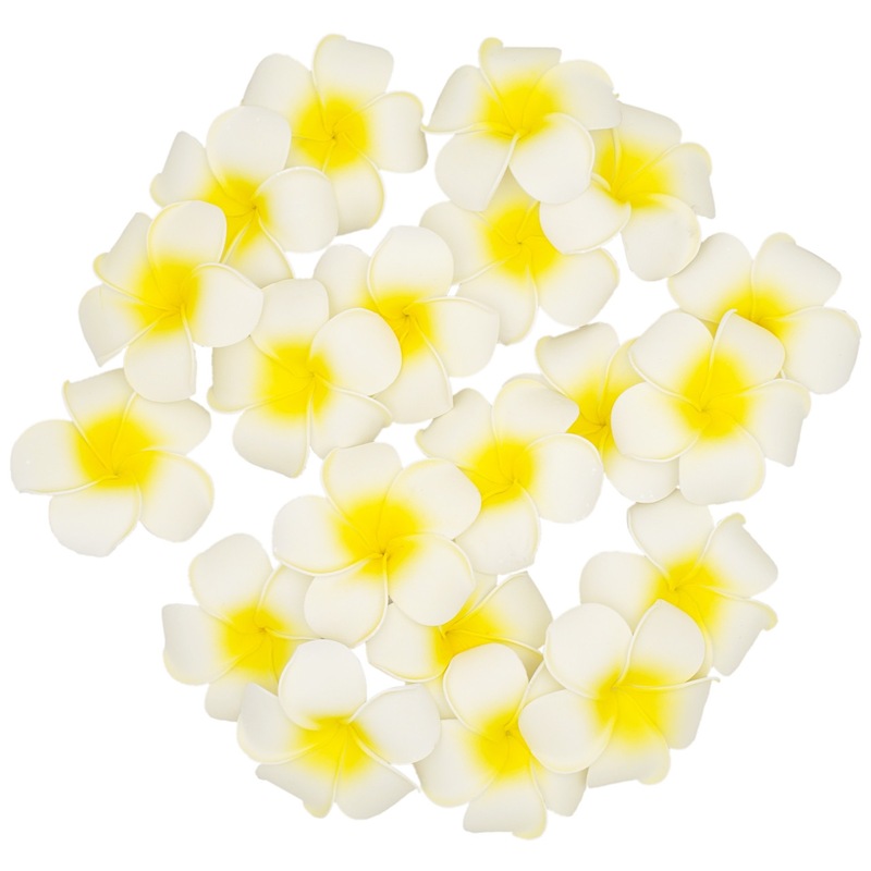 Buy Artificial Frangipani Flowers x20 Small 45cm Latex Foam Wedding
