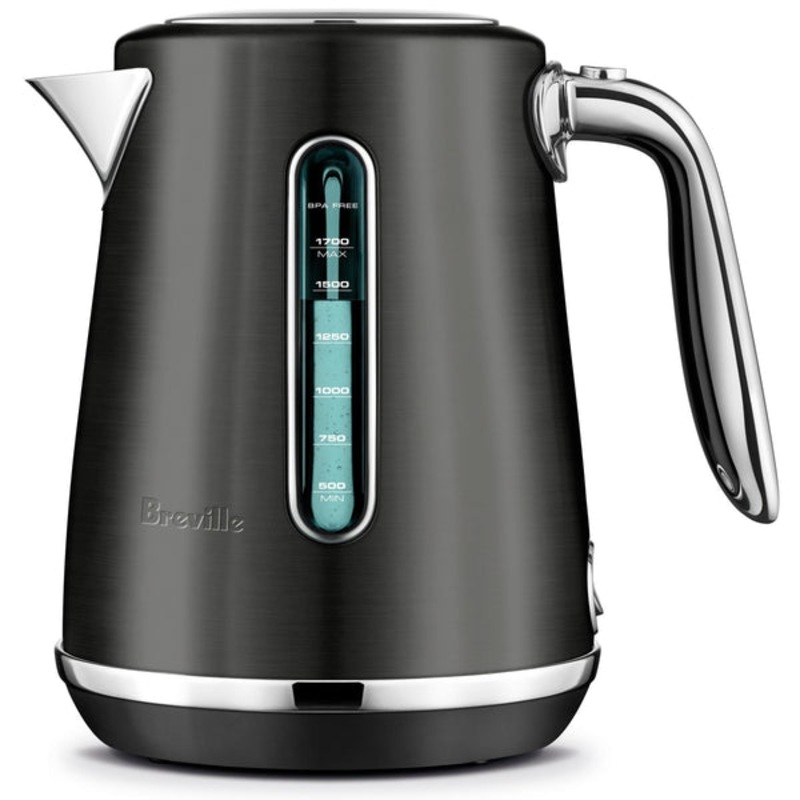 Buy Breville the Soft Top Luxe 1.7L Kettle (Black Stainless) - MyDeal