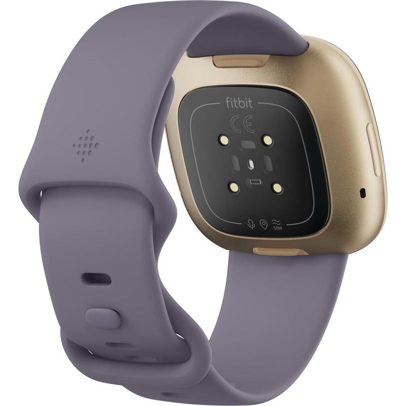  Fitbit Versa 2 Special Edition Health and Fitness Smart Watch  with Heart Rate, Music, Alexa Built-In, Sleep and Swim Tracking, Navy and  Pink Woven/Copper Rose, One Size (S and L Bands