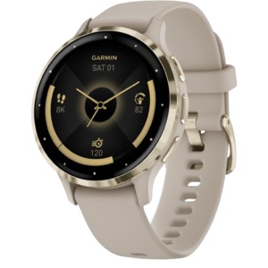Garmin Venu 3S Sports Watch (French Grey/Soft Gold)