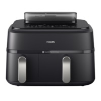 Philips 5000 Series 9L Dual Basket Airfryer XXL Steam (Black)