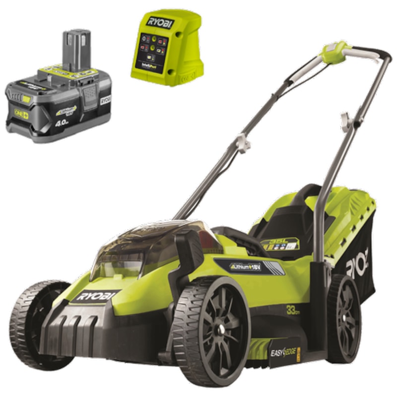 Buy Ryobi One+ 18V 4.0Ah 33cm Cordless Lawn Mower Kit - MyDeal