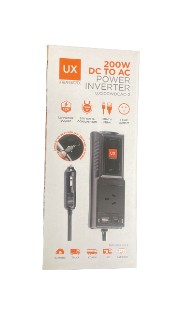 Buy Urbanworx 200W DC to AC Power Inverter MyDeal