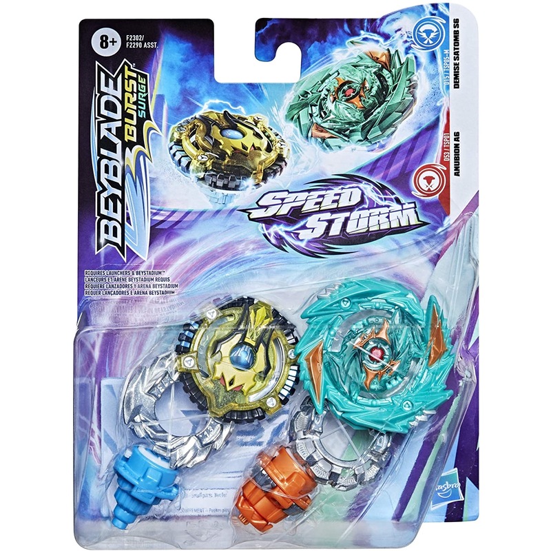 Buy Beyblade Burst Surge Speed Storm Anubion A6 & Demise Satomb S6 ...